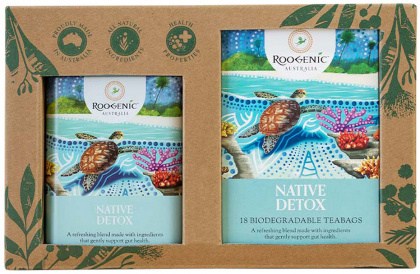 ROOGENIC AUSTRALIA Gift Box Detox x 18 Tea Bags with Detox Tin