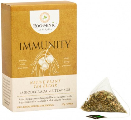 ROOGENIC AUSTRALIA Immunity (Native Plant Tea Elixir) x 18 Tea Bags
