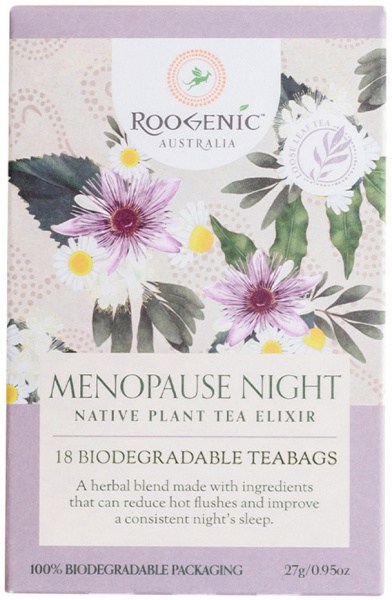 ROOGENIC AUSTRALIA Menopause Night (Native Plant Tea Elixir) x 18 Tea Bags