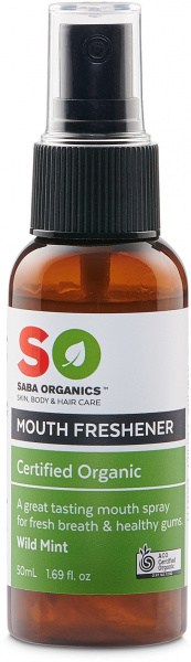Saba Organics Mouth Freshener Wild Mint 50ml