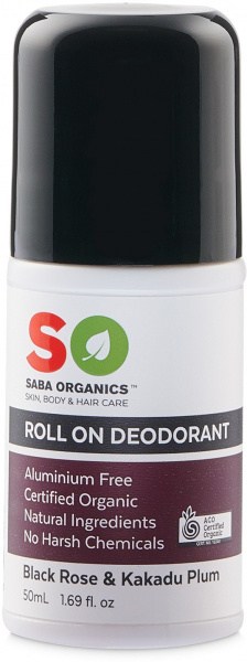 Saba Organics Roll On Deodorant Blackrose & Kakadu Plum 50ml