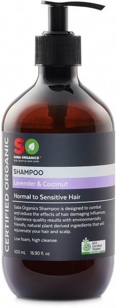 Saba Organics Shampoo Lavender & Coconut 500ml