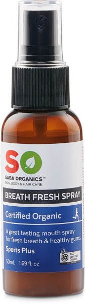 Saba Organics Sports Plus Breath Fresh Spray 50ml