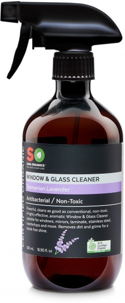 Saba Organics Window & Glass Cleaner Tasmanian Lavender 500ml