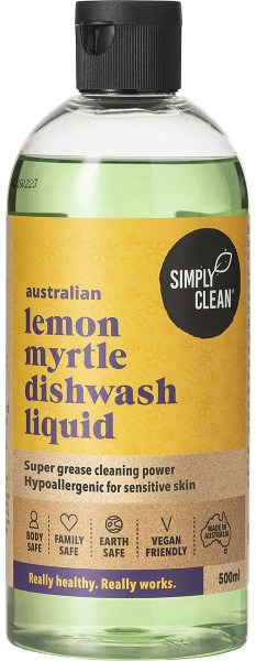 Simply Clean Dishwash Liquid Lemon Myrtle 500ml