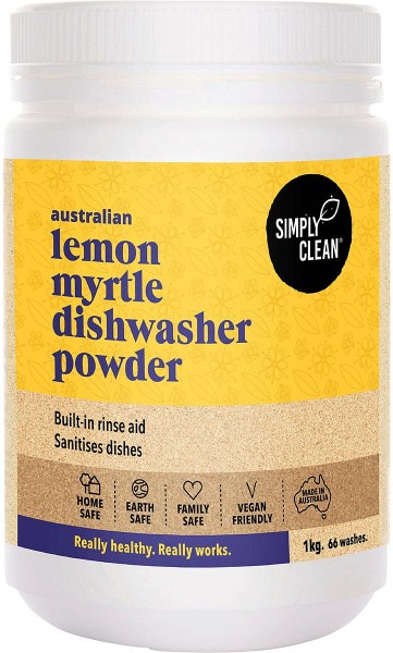 Simply Clean Dishwasher Powder Lemon Myrtle 1kg