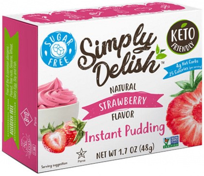 Simply Delish Strawberry Natural Pudding & Pie Filling  44g