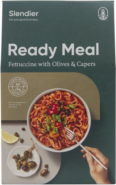 Slendier Ready Meal Fettuccine with Italian Capers & Olives Sauce 310g