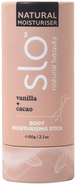 SLO NATURAL BEAUTY Natural Body Moisturising Stick Vanilla + Cacao 60g