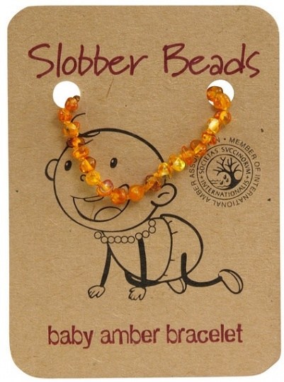 Slobber Beads Baby Honey Round Bracelet