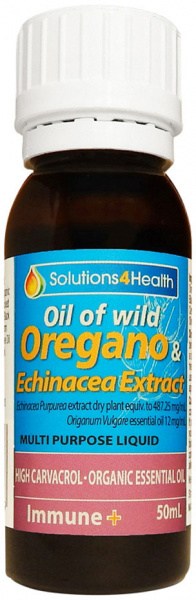 SOLUTIONS FOR HEALTH Oil of Wild Oregano & Echinacea Extract (Immune Plus) 50ml