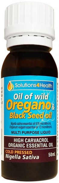 SOLUTIONS FOR HEALTH Oil of Wild Oregano & Black Seed Oil 50ml