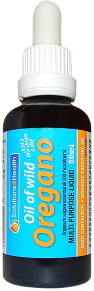 SOLUTIONS FOR HEALTH Organic Oil of Wild Oregano 50ml
