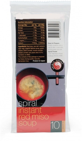 Spiral Instant Miso Red  (Pack 10x7g)