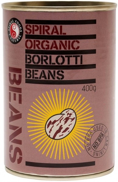Spiral Organic Borlotti Beans  400g SEP22