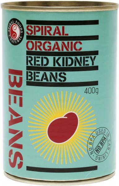Spiral Organic Red Kidney Beans  400g