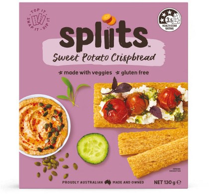 Spliits Sweet Potato Crispbread  130g