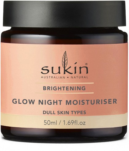 Sukin Brightening Glow Night Moisturiser 50ml Jar