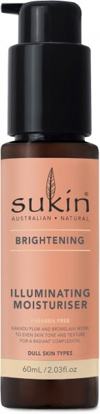 Sukin Brightening Illuminating Moisturiser 60ml Pump