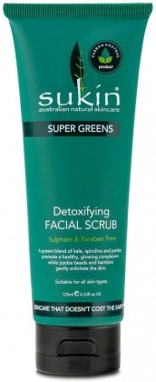 Sukin Super Greens Detoxifying Facial Scrub 125ml Tube