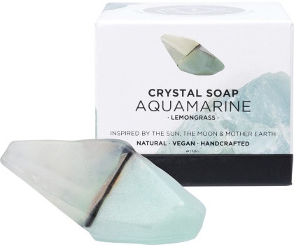 Summer Salt Body Crystal Soap Aquamarine Lemongrass 150g