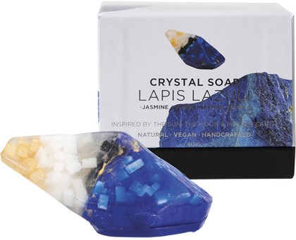 Summer Salt Body Crystal Soap Lapis Lazuli Jasmine & Lime 150g