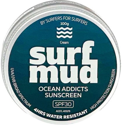 Surfmud Ocean Addicts Sunscreen SPF 30 Tin 100g
