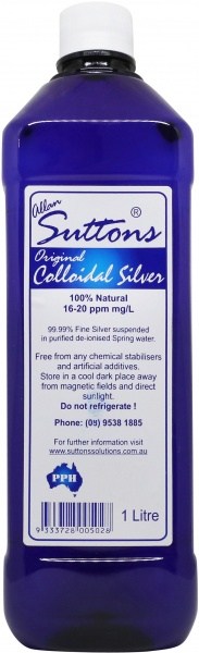 Suttons Colloidal Silver 1ltr