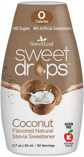 SWEETLEAF Sweet Drops Stevia Liquid Coconut Squeeze Pack 50ml
