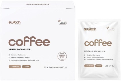 Switch Nutrition Coffee Mental Focus Elixir Cafe Mocha 25pk