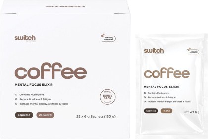 Switch Nutrition Coffee Mental Focus Elixir Espresso Sweetened 25pk