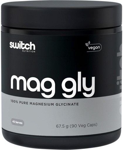 Switch Nutrition Mag Gly 100% Pure Magnesium Glycinate 90 Caps