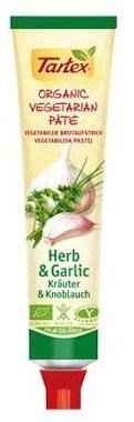 Tartex Pates Organic Pate Herb & Garlic Tube  200g