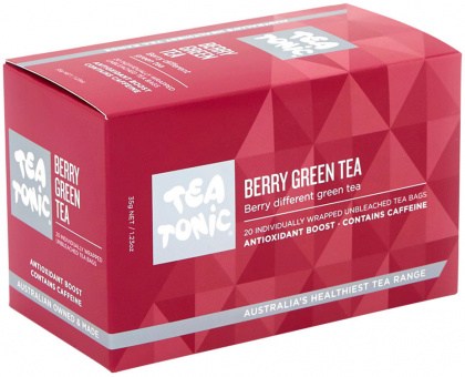 TEA TONIC Berry Green Tea x 20 Tea Bags