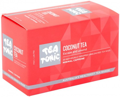 TEA TONIC Coconut Tea x 20 Tea Bags