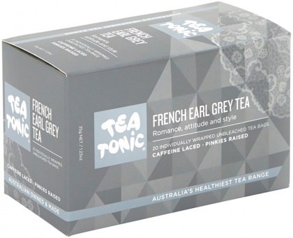 TEA TONIC Organic French Earl Grey Tea x 20 Tea Bags