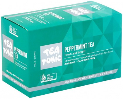 TEA TONIC Organic Peppermint Tea x 20 Tea Bags