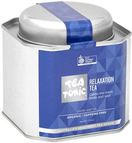 TEA TONIC Organic Relaxation Tea Caddy Tin 95g