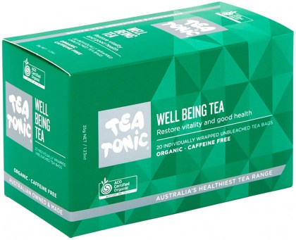 TEA TONIC Organic Well Being Tea x 20 Tea Bags