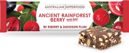 The Australian Superfood Co Ancient Rainforest Berry Raw Bar  12x40g