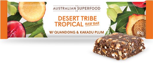 The Australian Superfood Co Desert Tribe Tropical Raw Bar  12x40g
