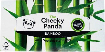 The Cheeky Panda Facial Tissue Flat Box 80 Sheets