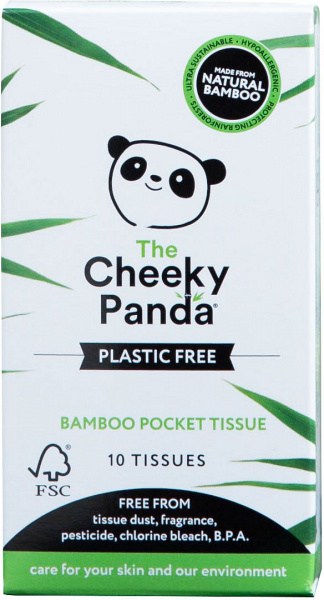 The Cheeky Panda Plastic Free Pocket Tissues 10 Tissues
