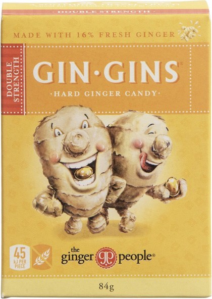 The Ginger People Gin Gins Ginger Candy Hard Double Strength 12x84g