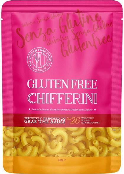 The Gluten Free Food Co. CHIFFERINI Gluten Free Pasta 210g