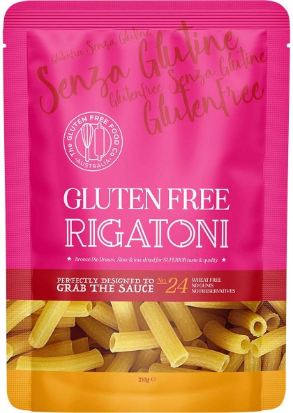 The Gluten Free Food Co. RIGATONI Gluten Free Pasta 210g