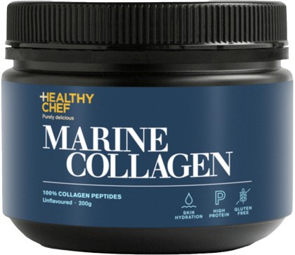 THE HEALTHY CHEF Marine Collagen (100% Collagen Peptides) Unflavoured 200g