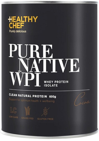 THE HEALTHY CHEF Pure Native WPI (Whey Protein Isolate) Cocoa 600g