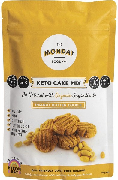 The Monday Food Co. Keto Cake Mix Peanut Butter Cookie 250g