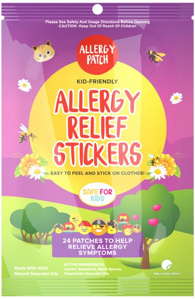 THE NATURAL PATCH CO. (NATPAT) AllergyPatch Organic Allergy Relief Stickers x 24 Pack